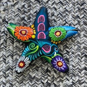 Mexican hand painted starfish